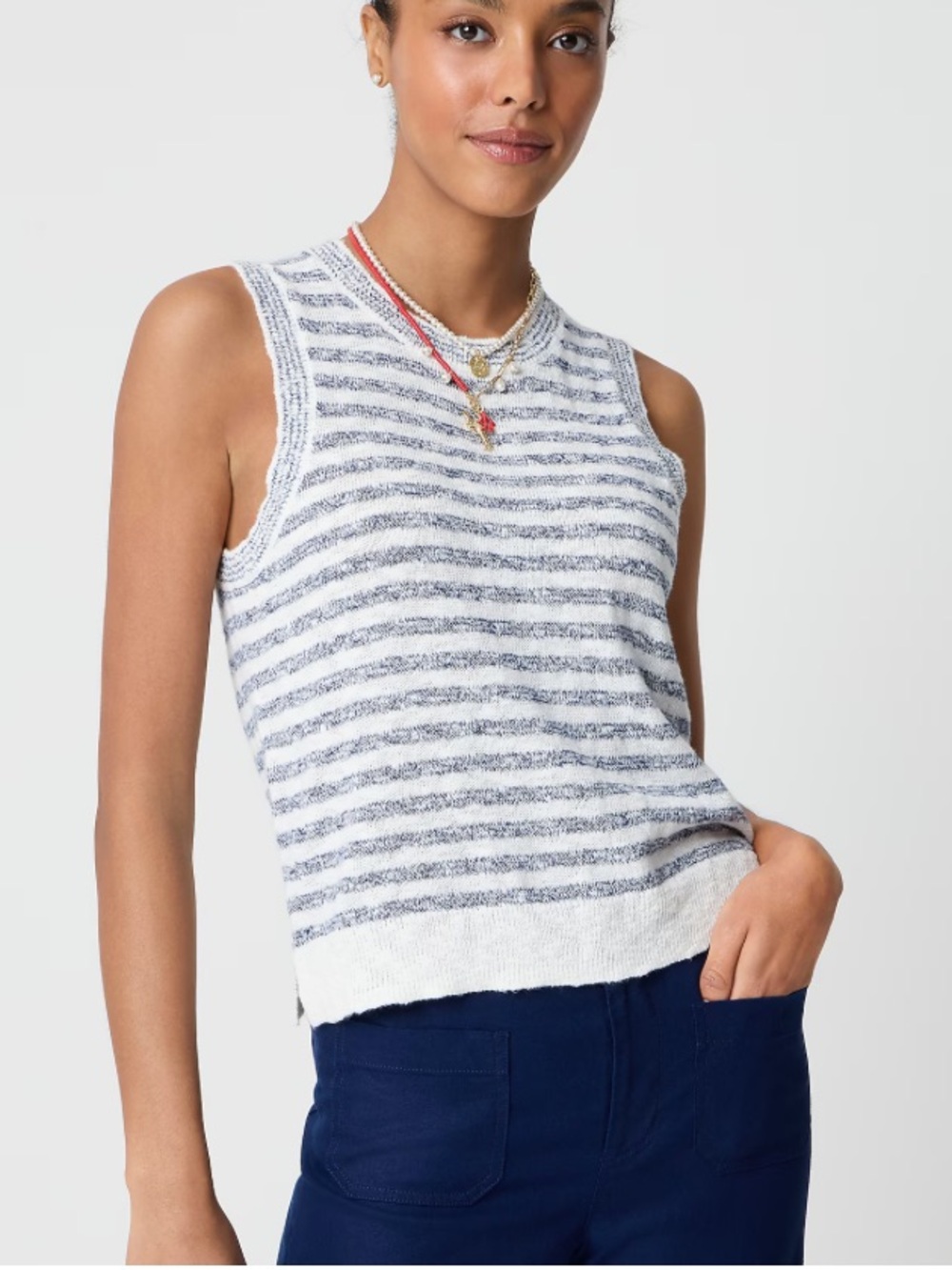 J. Crew Striped Beach Sweater Tank